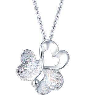 真挚爱礼周生生Pt950炫彩铂金白金吊坠项坠女款 83767P