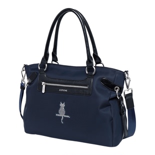 帆布包女单肩牛津布女包尼龙手提包女妈妈中年公文包大气休闲简约