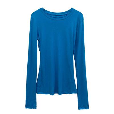 黄色小衫可外穿中长款打底衫薄