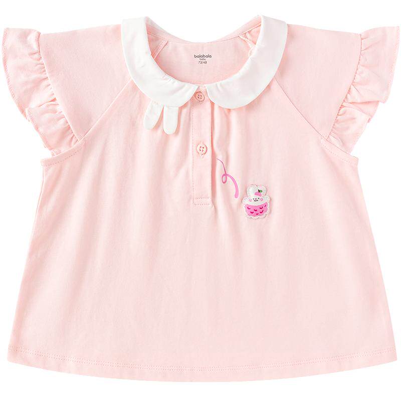 【balaOne】巴拉巴拉童装宝宝上衣婴儿短袖t恤女童2026新款夏季萌