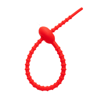 挂娃娃硅胶扎带钥匙圈彩色钥匙链小饰品挂件扣绳收纳软绳弹力绳带