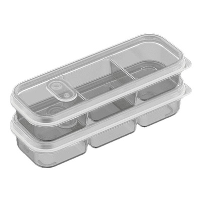 窄缝冰箱分格保鲜盒冻肉分装冷冻