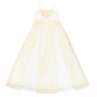 【汉尚华莲】原创汉服女[明黄三月]日常通勤宋制连衣裙早春套装