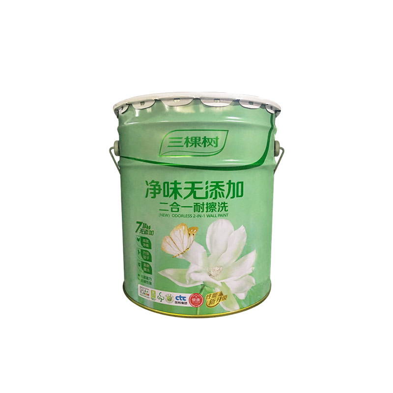 净味耐擦洗三棵树哑光面层涂料