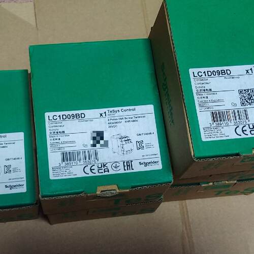 议价接触器LC1D09BD，TeSys Control系列适用
