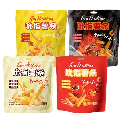 tims吮指薯条原味蜂蜜黄油番茄