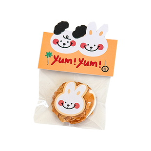 2026贝果面包小动物饼干雪花酥包装袋卡头装饰配件包装盒烘焙袋子