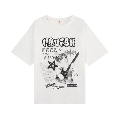 YUZI鱼子猫咪印花T恤甜酷短袖