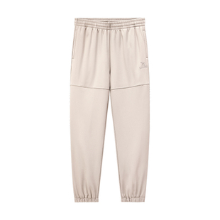 骆驼男装软壳裤抓绒宽松保暖休闲卫裤防风防水户外登山新款通勤冬