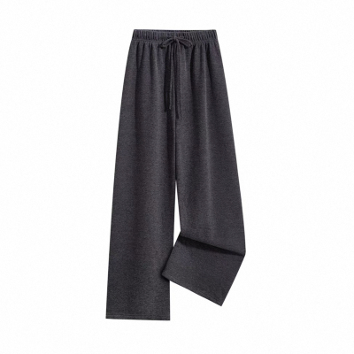 【有口袋】加绒加厚垂感休闲裤女秋冬阔腿裤长裤直筒拖地裤糯米裤