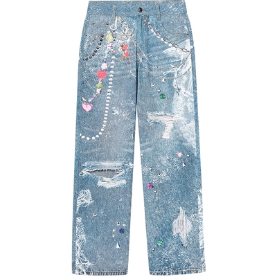 JuicyCouture橘滋宽松牛仔裤