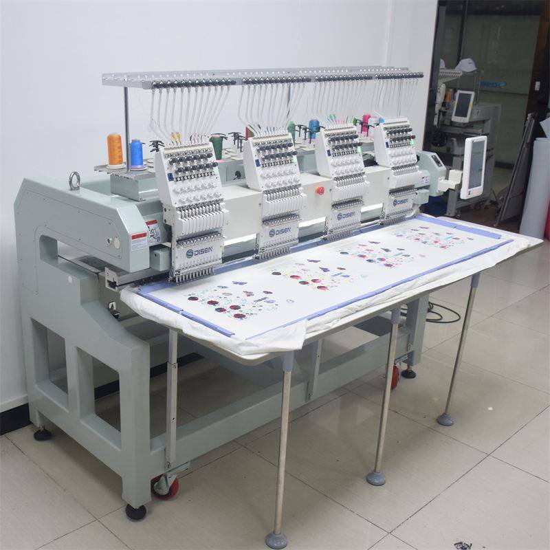 四头电脑绣花机刺绣机平绣机帽绣机 4 head embroidery machine
