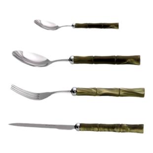 意大利Rivadossi竹节刀叉勺304锈钢牛排刀进口高端西餐餐具套装