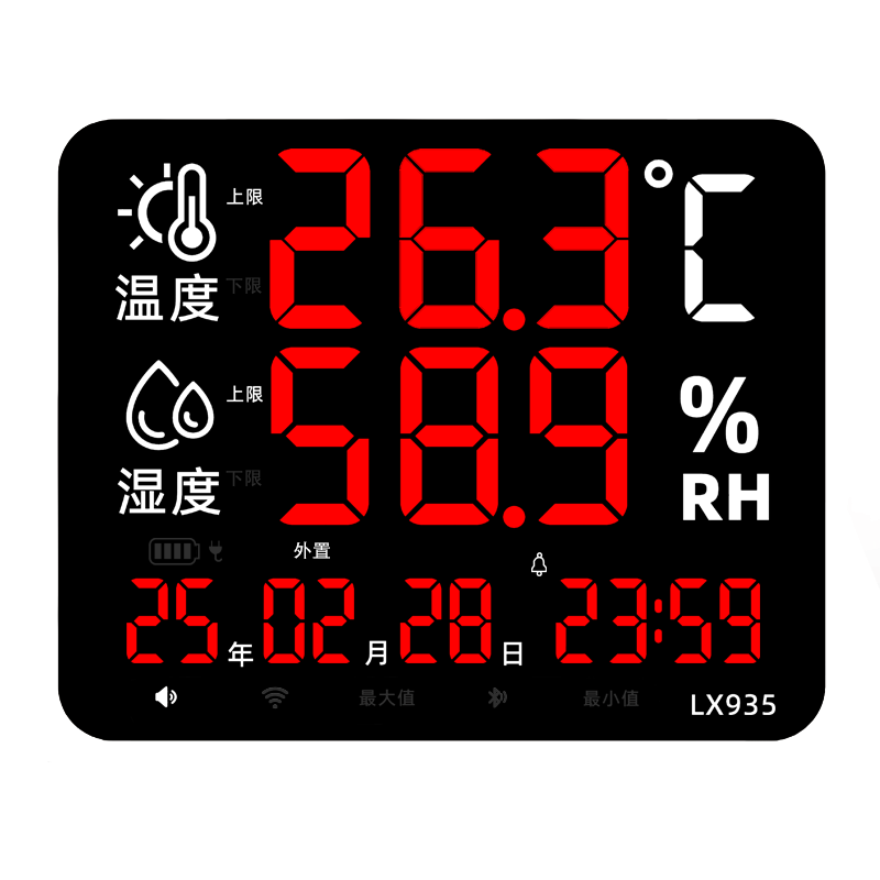 工业电子温湿度计仓库车间显示器