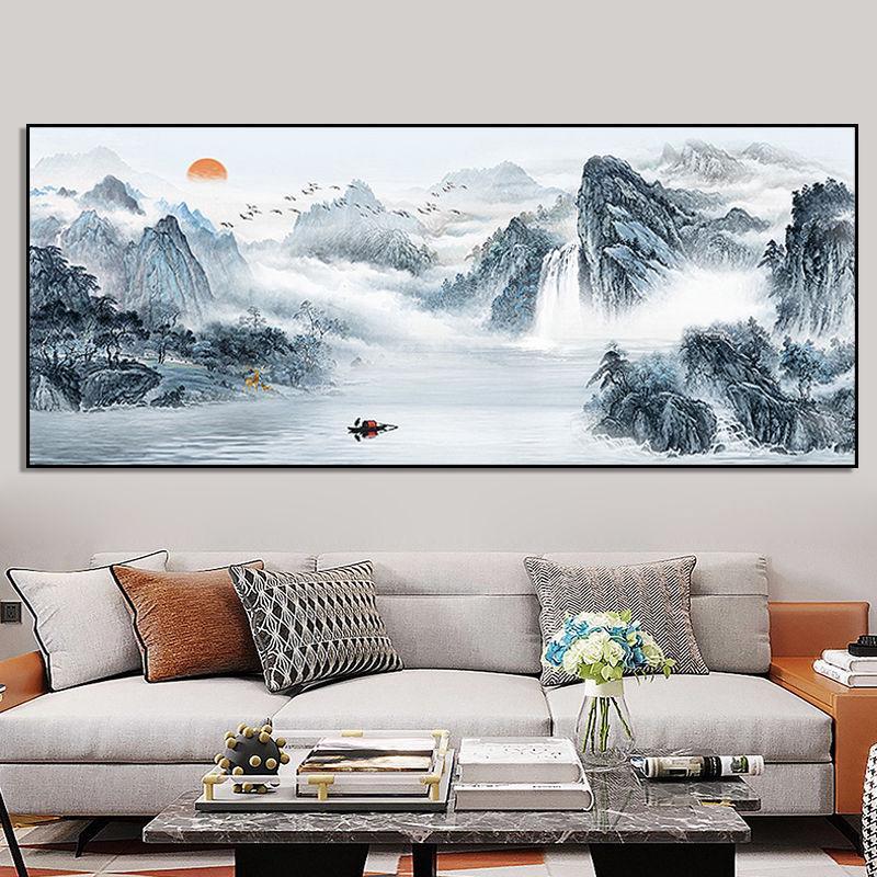 5d钻石画满钻新款客厅山水风景2025点钻十字绣钻石绣旭日东升大画