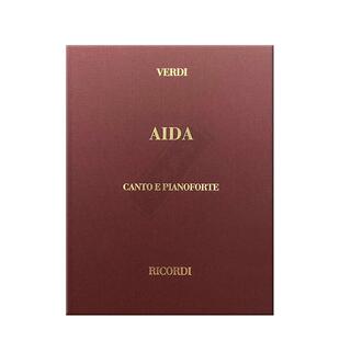 威尔第 阿依达 声乐总谱 精装版 Ricordi里科尔迪原版乐谱书 Giuseppe Verdi Aida HL50048280