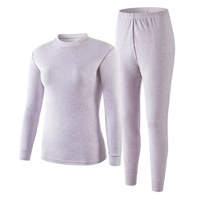 ab保暖内衣半高领纯棉刷绒打底棉毛衫裤秋衣秋裤女士套装R863