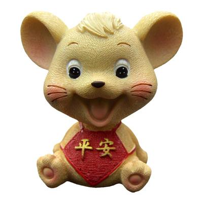 可爱摇头小老鼠车载摆件
