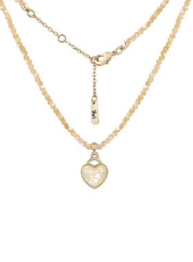 she’s贝壳浪漫爱心锁骨链