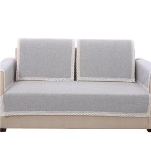 老粗布夏季沙发垫四季通用布艺棉麻简约现代实木亚麻垫套罩巾盖布