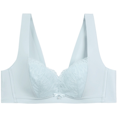 安莉芳专柜新品蕾丝无钢圈薄款内衣女大胸显小舒适文胸EB00852