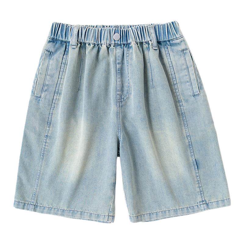 Bluem男童牛仔短裤夏季新款5分裤