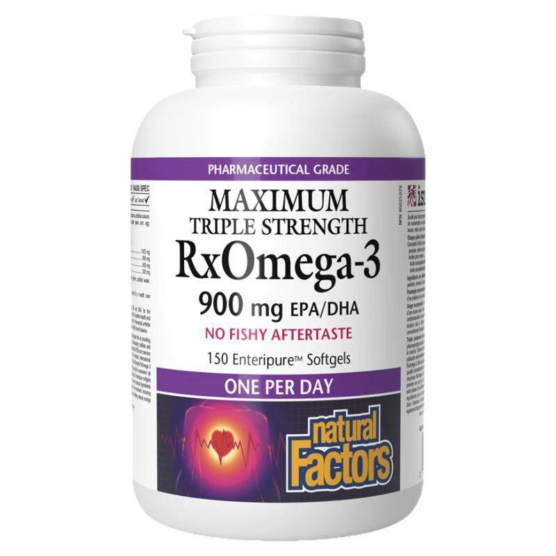natural factors加拿大进口epa高浓度深海鱼油omega3成人健身红心