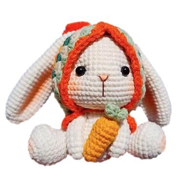 手工diy编织钥匙扣小兔子挂件