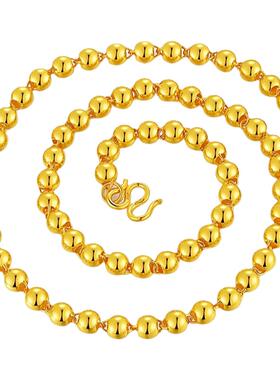 仿真镀黄金项链男女款沙金链子