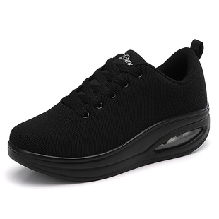 睿登鞋子女网面透气运动鞋女厚底妈妈鞋摇摇鞋旅游鞋2026春季新款