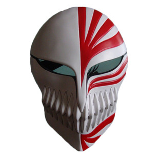 死神面具游戏日漫cos黑崎一护斑晓虚化假舞会万圣节恐怖死神面具