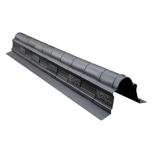 仿古瓦开口正脊带边祥云脊塑料瓦仿古屋脊树脂瓦正脊中式屋檐仿真