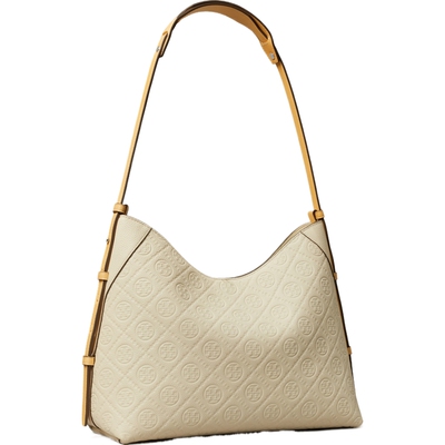 TORY BURCH 汤丽柏琦 T MONOGRAM 托特包HOBO牛角包女包 169374