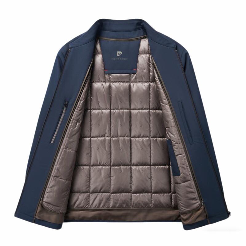 皮尔卡丹商务行政保暖棉服外套