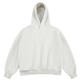 TIRED潮牌cleanfit短款连帽卫衣400g重磅宽松长袖套头衫休闲上衣