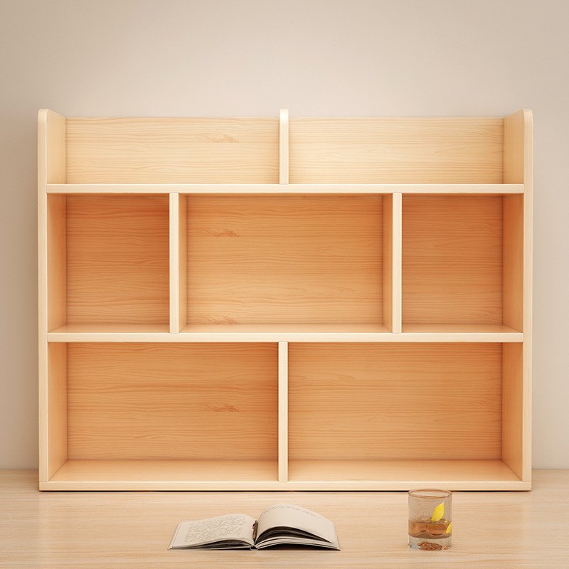新品 实木书架桌面置物架书桌收纳置物格柜卧室办公室桌上储物书