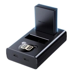 绿联BLS-5/BLS-50相机电池适用奥林巴斯EM10四代 E-P7 OM5 EP3 EPL5 EPL6 EPL7 EPL8 EPL9 EP1 EP2数码充电器