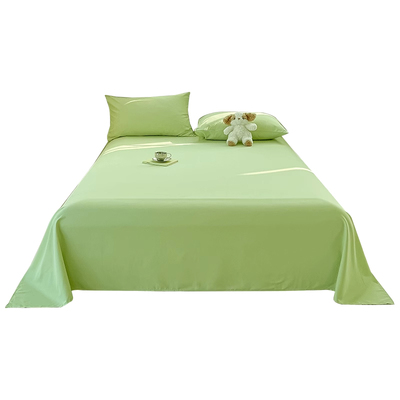 水洗棉床单单件学生简约被单