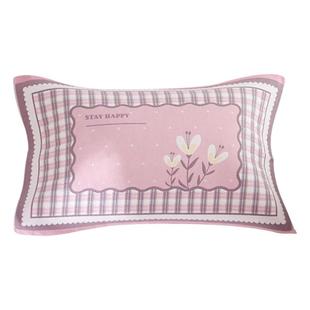 高密纯棉纱布枕巾一对装四季新款卡通防滑透气成人家用全棉枕头巾