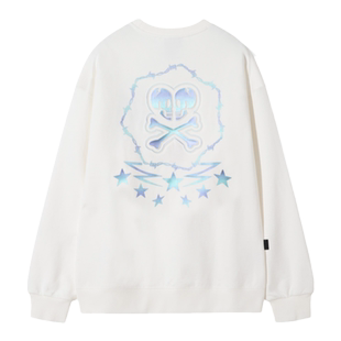 tokidoki潮牌套头衫男女同款星空骷髅印花高街风情侣圆领卫衣