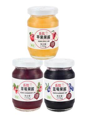 丘比果酱草莓白桃面包蛋糕圣代
