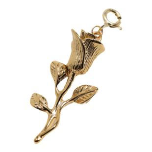 钛钢厚镀18k不褪色吊坠小滴溜进口14K包金baby项链可拆卸挂坠单坠