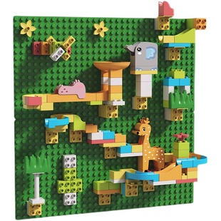 兼容大颗粒积木底板幼儿园积木墙儿童玩具小颗粒背景墙儿童房家用