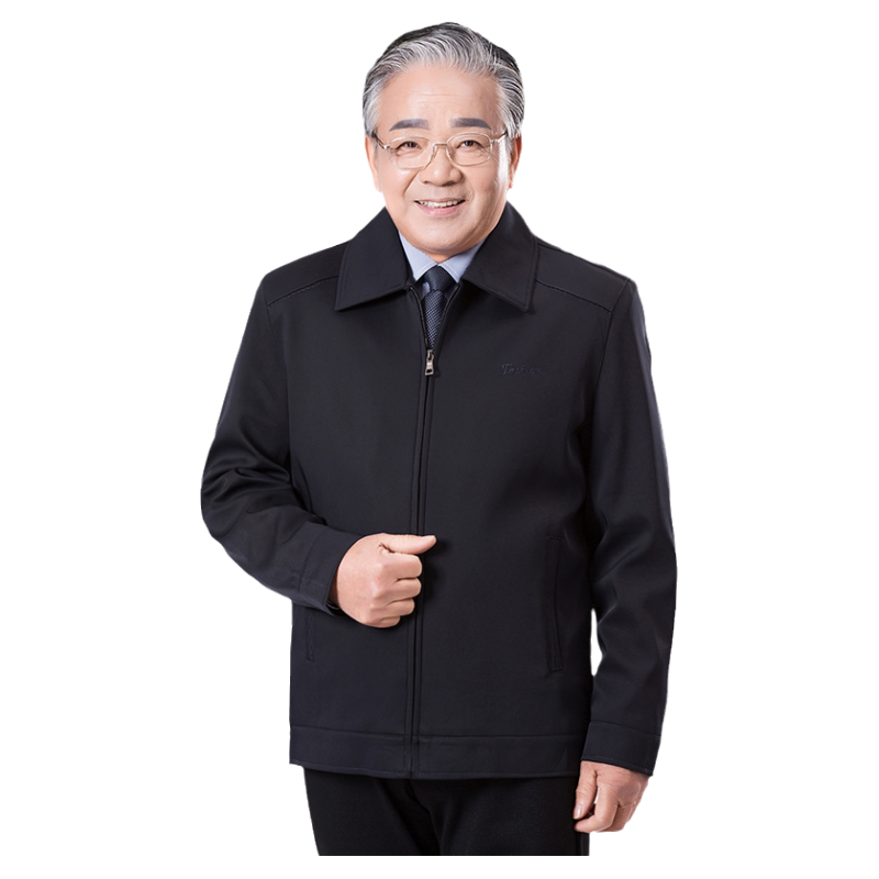 爸爸老人春装60-70-80岁爷爷夹克