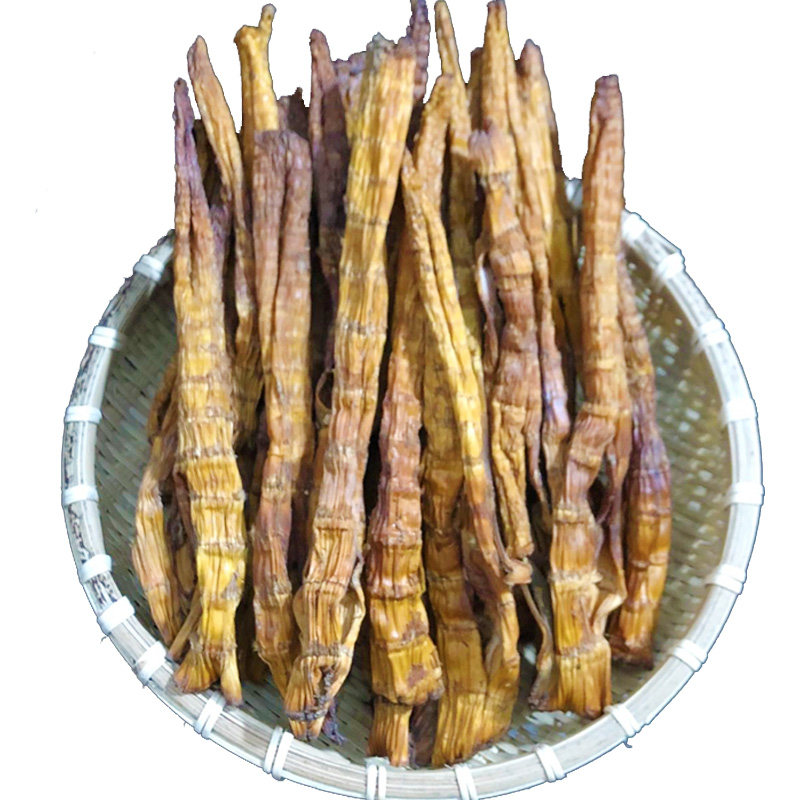 贵州赤水特产烟熏筒筒笋500g农家腊味竹笋干笋尖方竹笋干货油焖笋