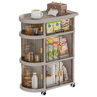 可移动沙发边几茶几折叠置物架客厅边柜边桌床头储物柜零食小推车