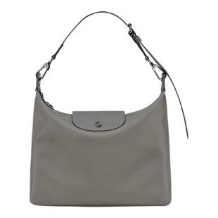 LONGCHAMP珑骧 女士简约中号单肩包HOBO包银泰百货 300217