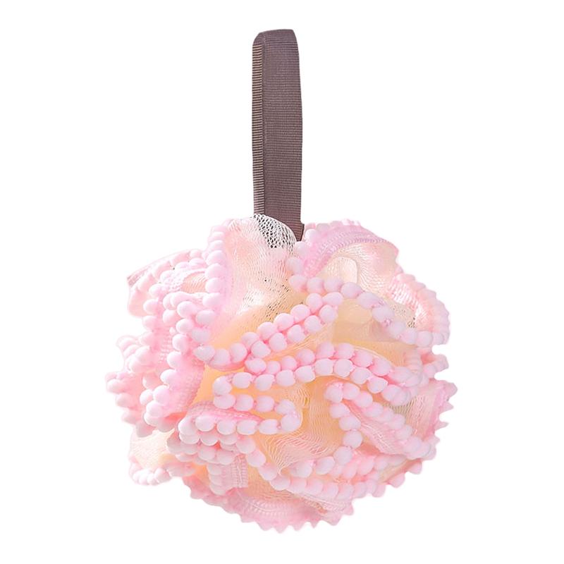 大号沐浴球雪球浴花柔软泡澡球可爱搓澡搓背起泡洗浴用品洗澡巾