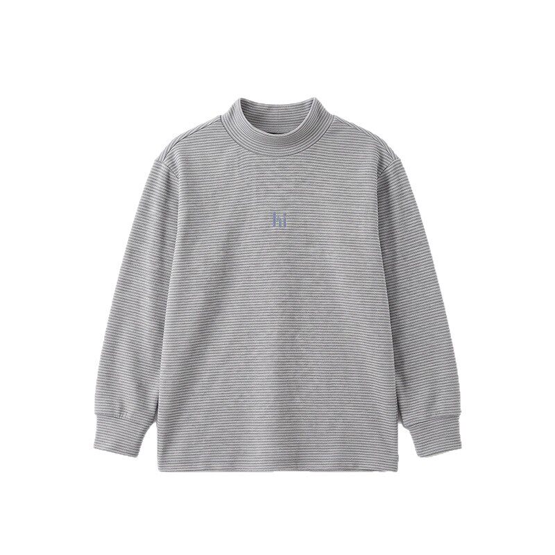 亲肤保暖条纹打底衫石墨烯高弹潮