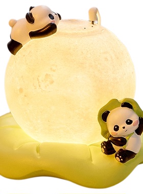 熊猫小夜灯送女孩礼物卧室睡眠